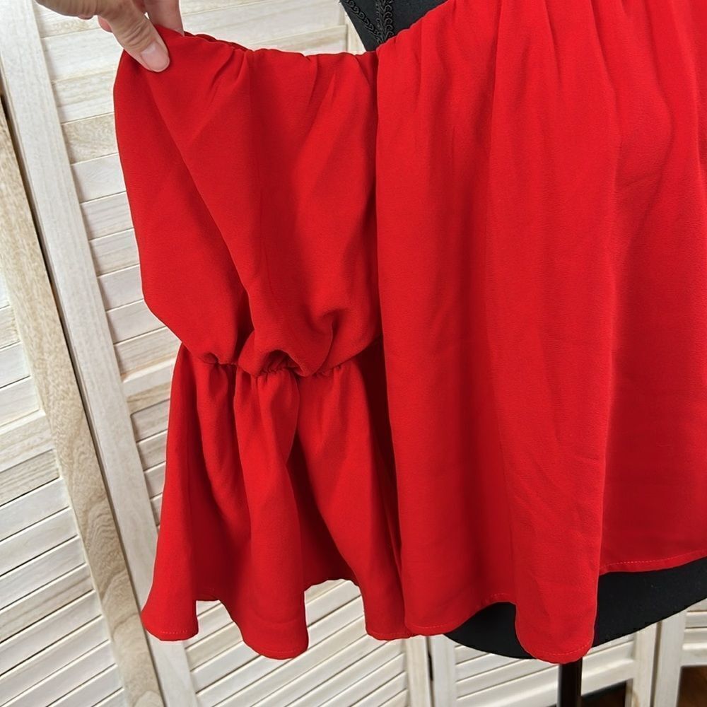 Revolve Blaque Label Off The Shoulder Puff Sleeve Party Top Small - Picture 3 of 11